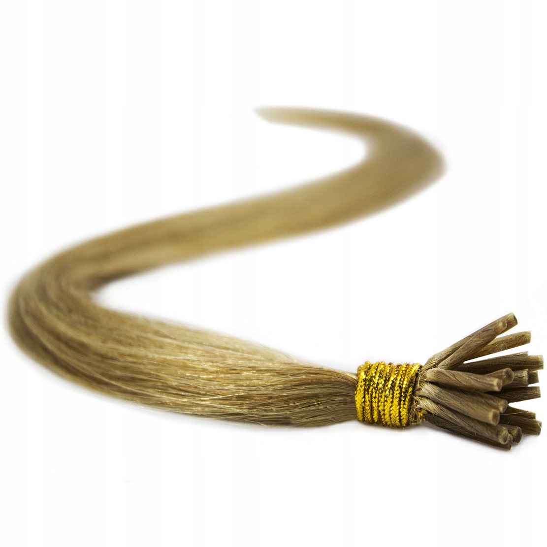 WŁOSY NA MIKRORINGI PASEMKA NATURALNE MIKRO RINGI 60 CM ciepły blond 14