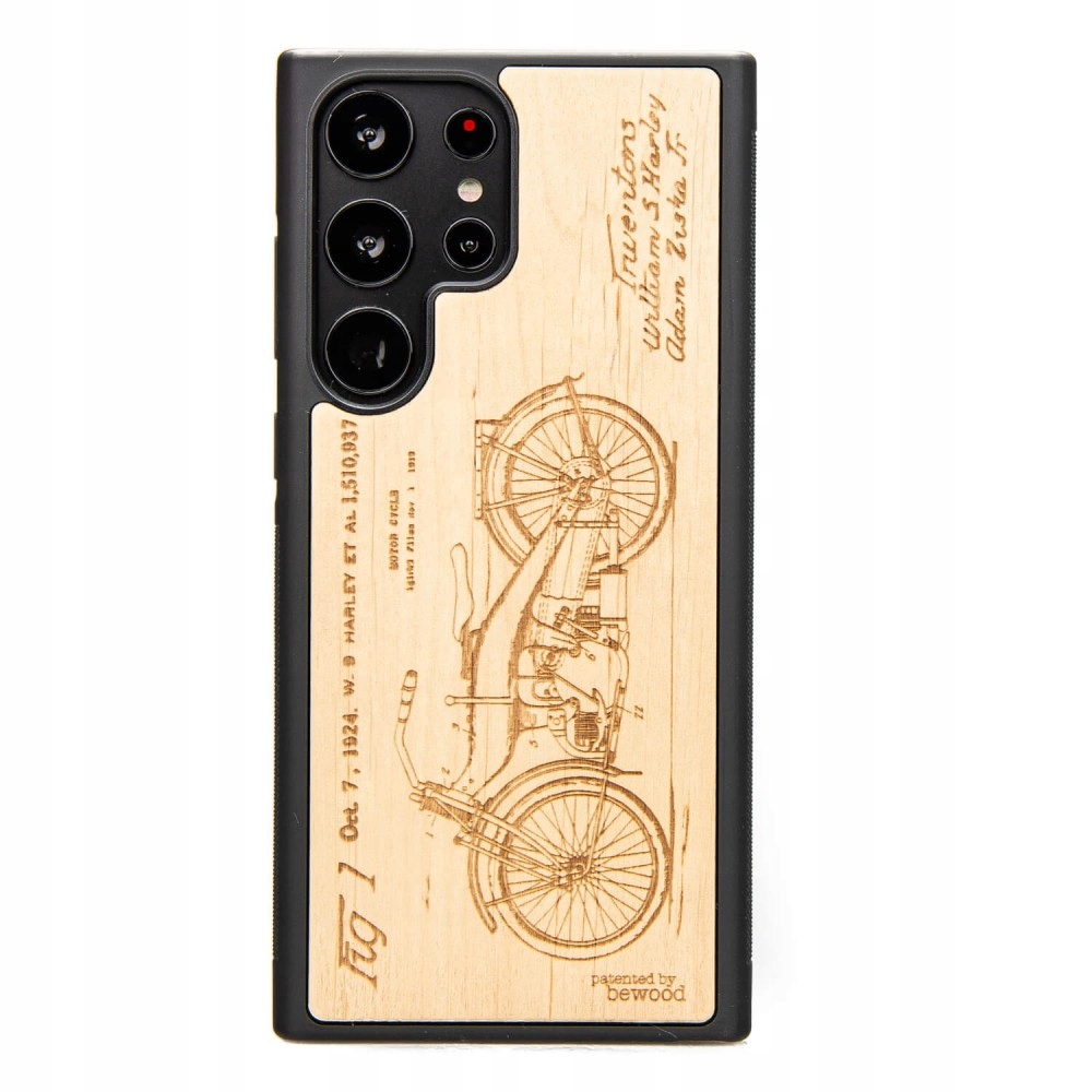 Pouzdro Bewood pro Samsung Galaxy S23 Ultra Harley Patent Aniegre