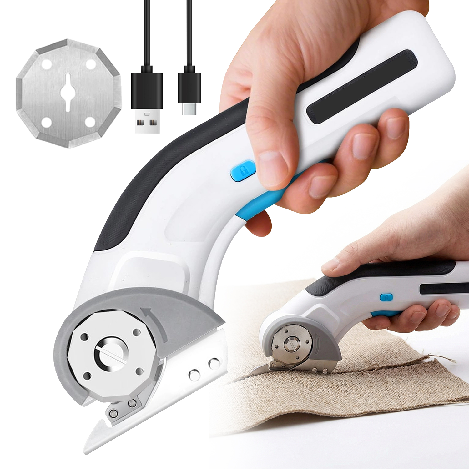 Krejčovské Nůžky Elektrické Nůžky Bezdrátové Kotoučové Nůžky