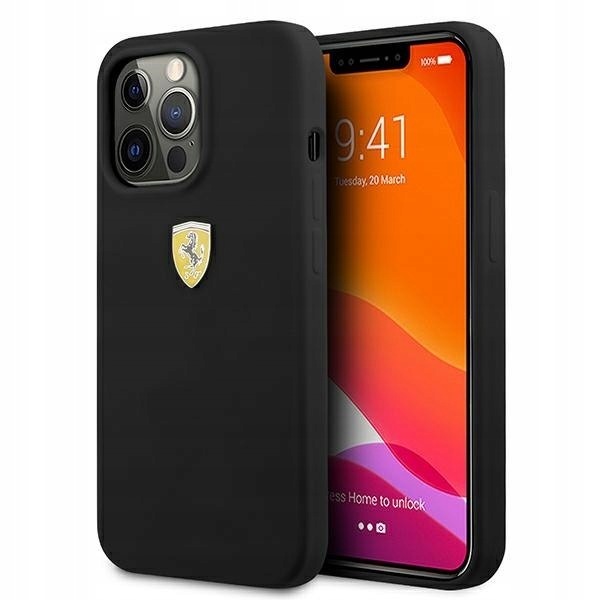 Ferrari FESSIHCP13XBK iPhone 13 Pro Max6,7" czarny/black hardcase Sili