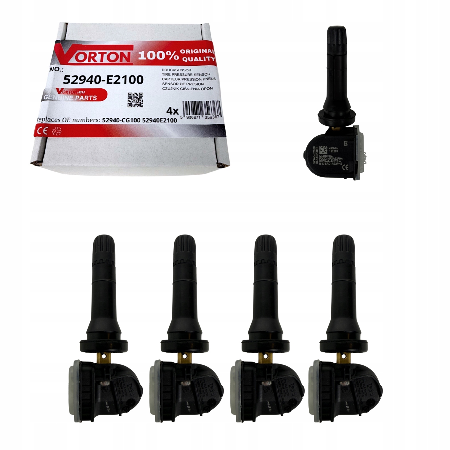 4x Senzor Tlaku Vzduchu Pneumatík Tpms Hyundai Ioniq 6 7 Staria Santa Fe