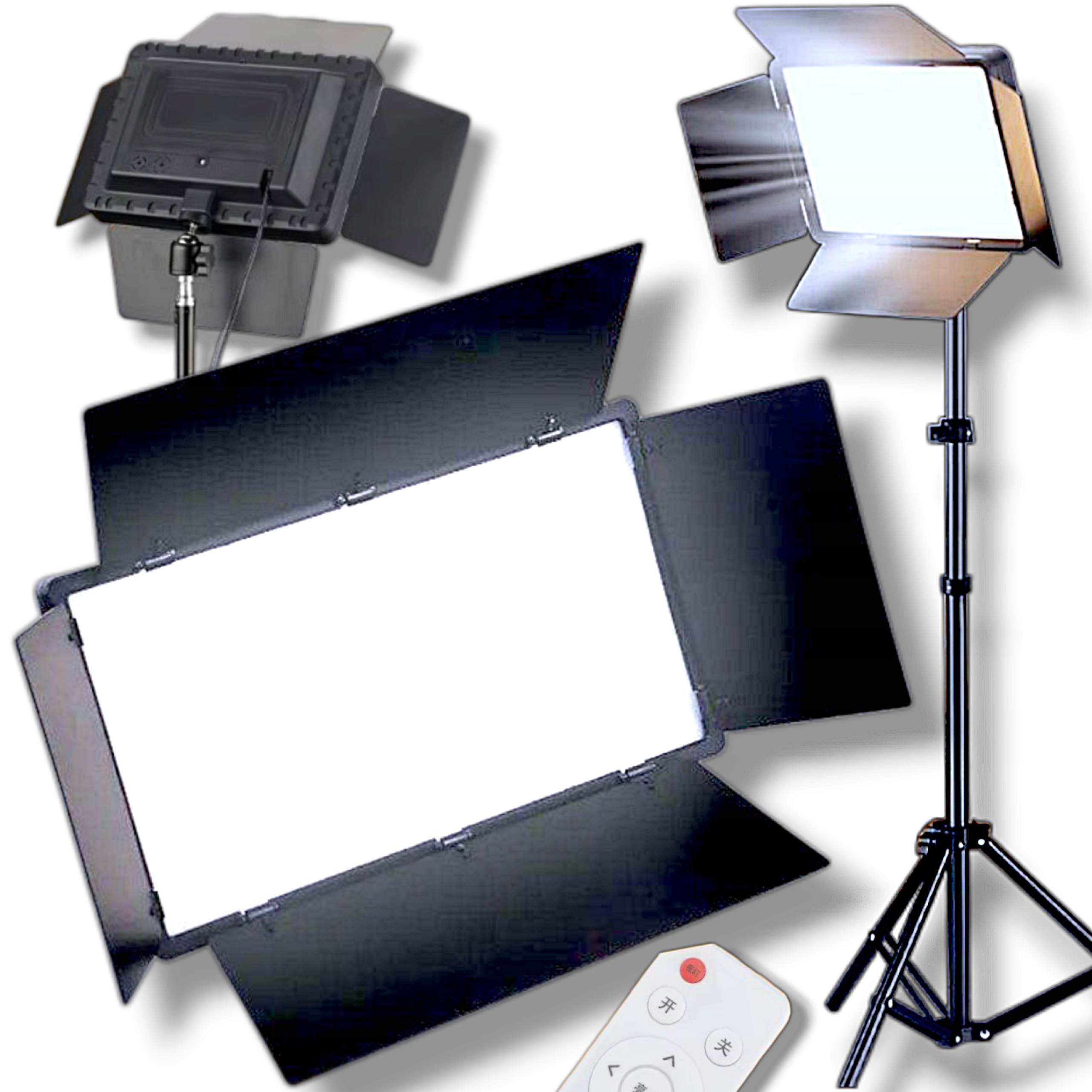 Lampa studyjna LED 50 W z regulacją 3000-6500 K i statywem 210 cm