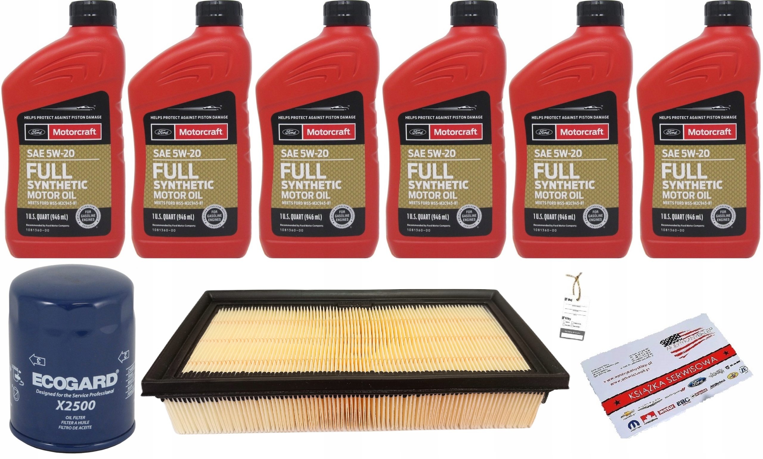 MOTORCRAFT 5W20 5,7L + FILTRY EXPLORER 3,3 20-2021