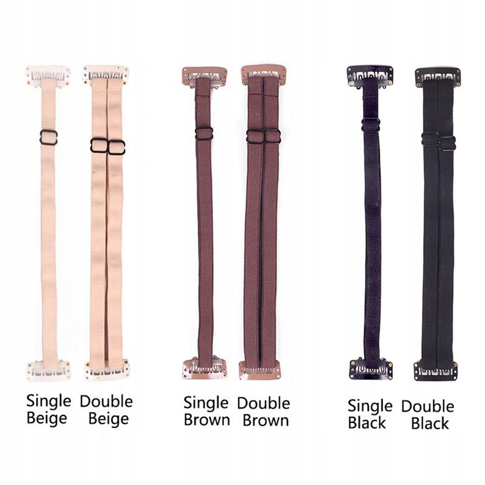 3X opaski do liftingu z klipsami Nylon EAN (GTIN) 6920581130139