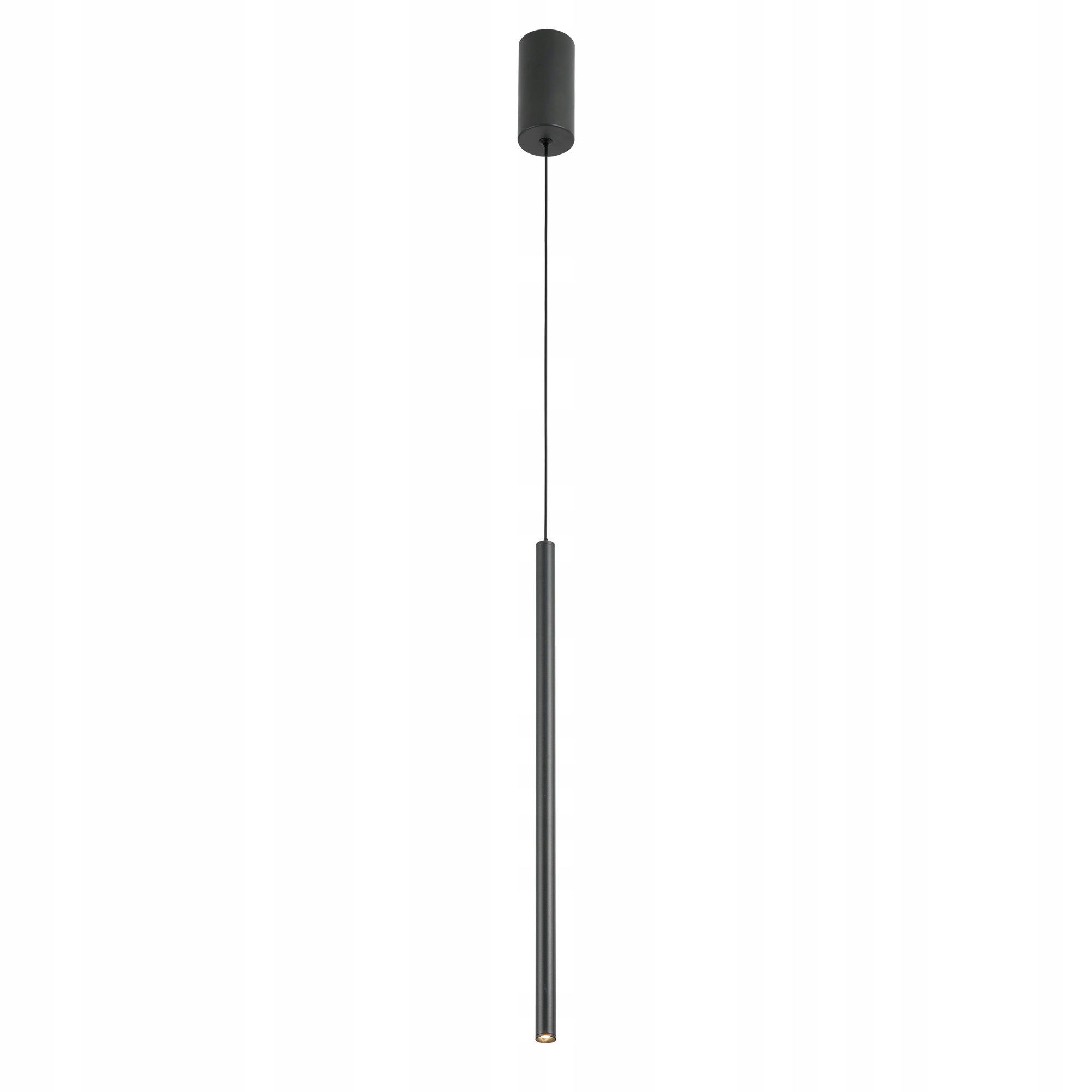 Nano Slim lampa wisząca Led czarna tuba nad stół sufitowa rura