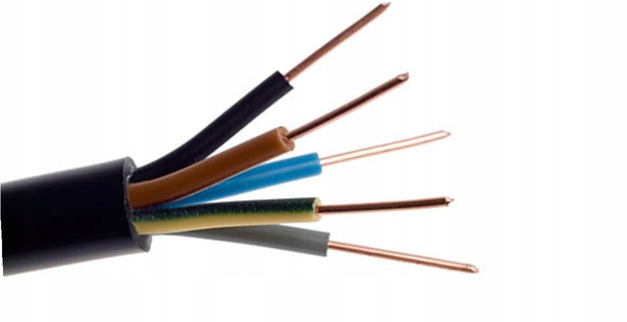 Venkovní Zemní Kabel Yky 5 x 2,5 Elektrokabel 50 Mb