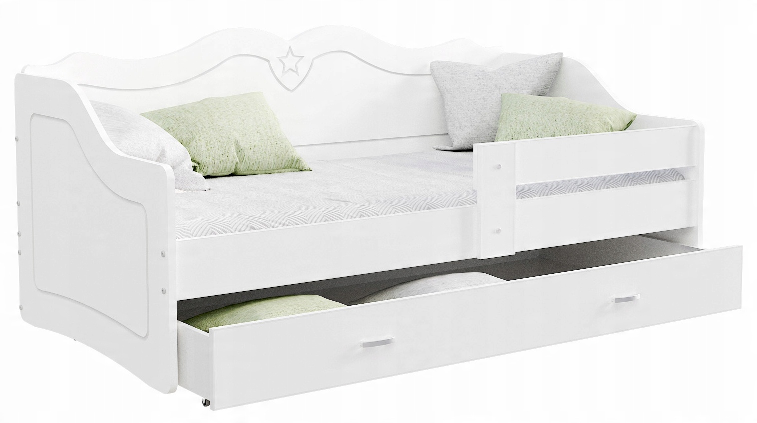 

Łóżko dziecięce 160x80 biel + materac LILI