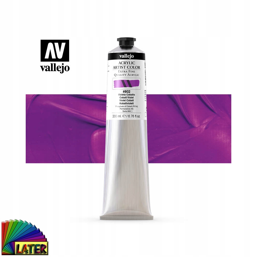 Barva akrylová Vallejo 200 Ml 802 Cobalt violet