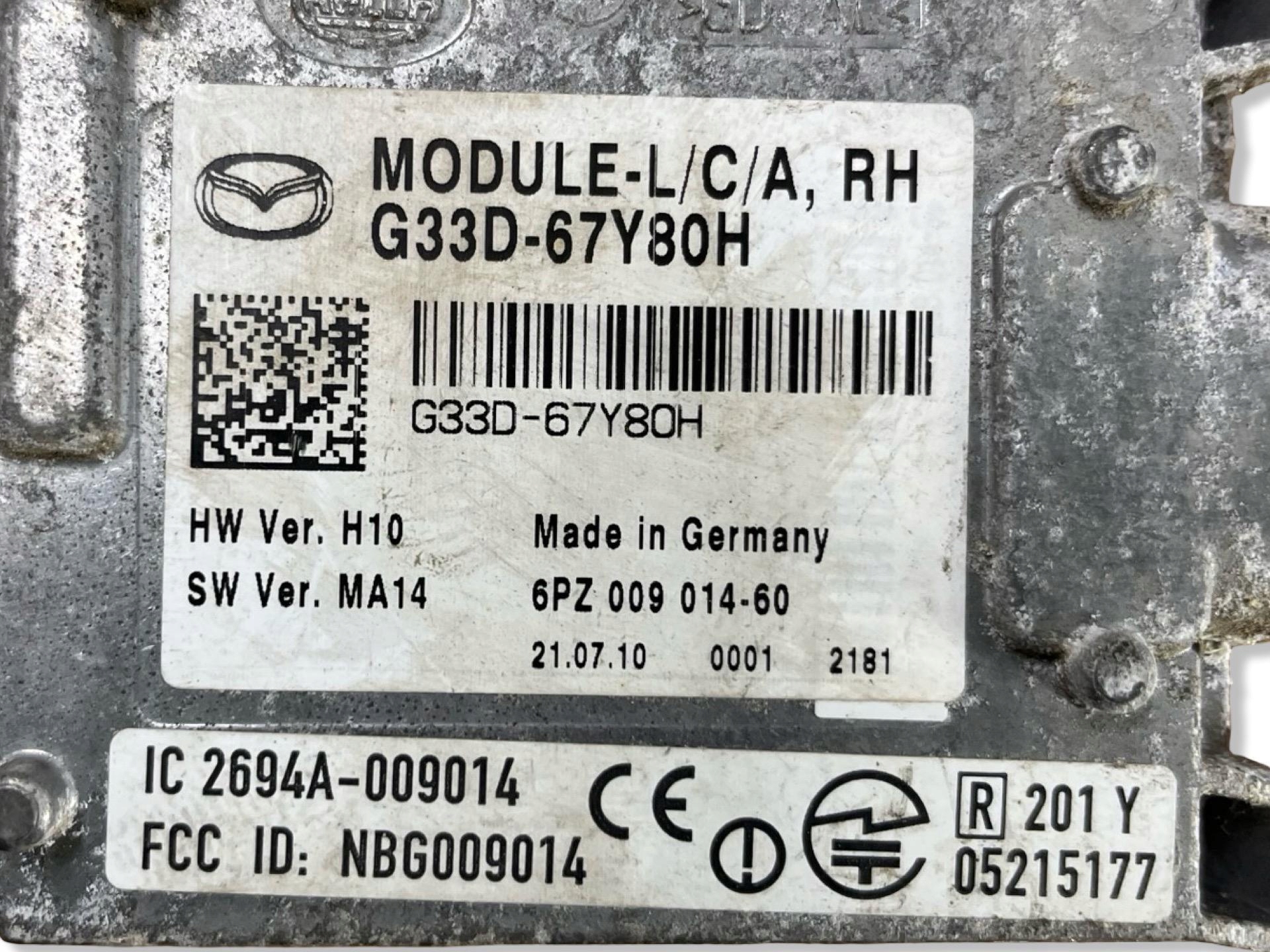 sensor martwego pola right side Mazda CX-7 facelift 2009 G33D-67Y80H
