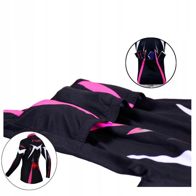 LEGINSY ROWEROWE BLUZA OCIEPLANY STRÓJ DAMSKI Z WKŁADKĄ ŻELOWĄ X-TIGER Model LEGINSY ROWEROWE BLUZA OCIEPLANY STRÓJ DAMSKI