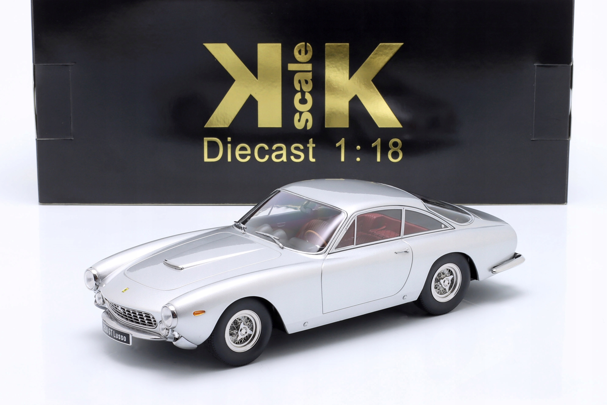 Kk Měřítko Ferrari 250 Gt Lusso 1962 Stříbrná 1:18