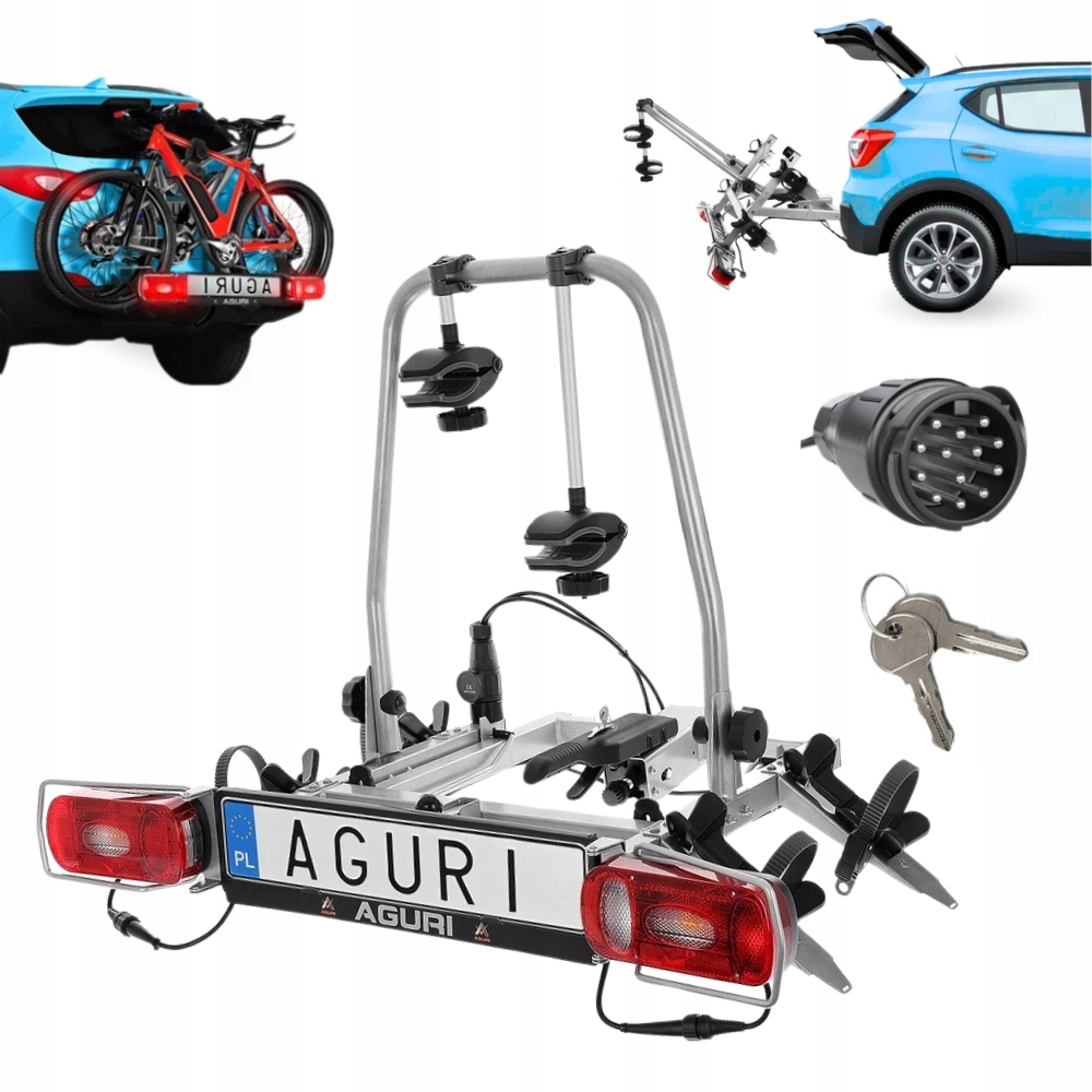 Bagażnik rowerowy platforma na hak na 2 rowery Aguri Cruiser Ultimate 2