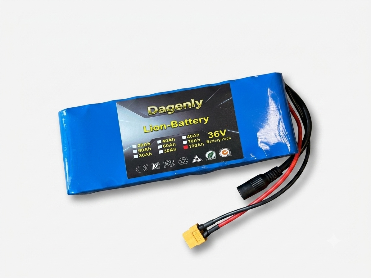 Baterie Akumulátor Dagenly 36v 100ah pro jízdní kola a elektrické koloběžky
