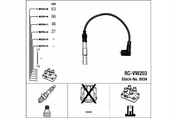 Ngk Zapalovací Kabely Audi A3 1.6 (8L1)