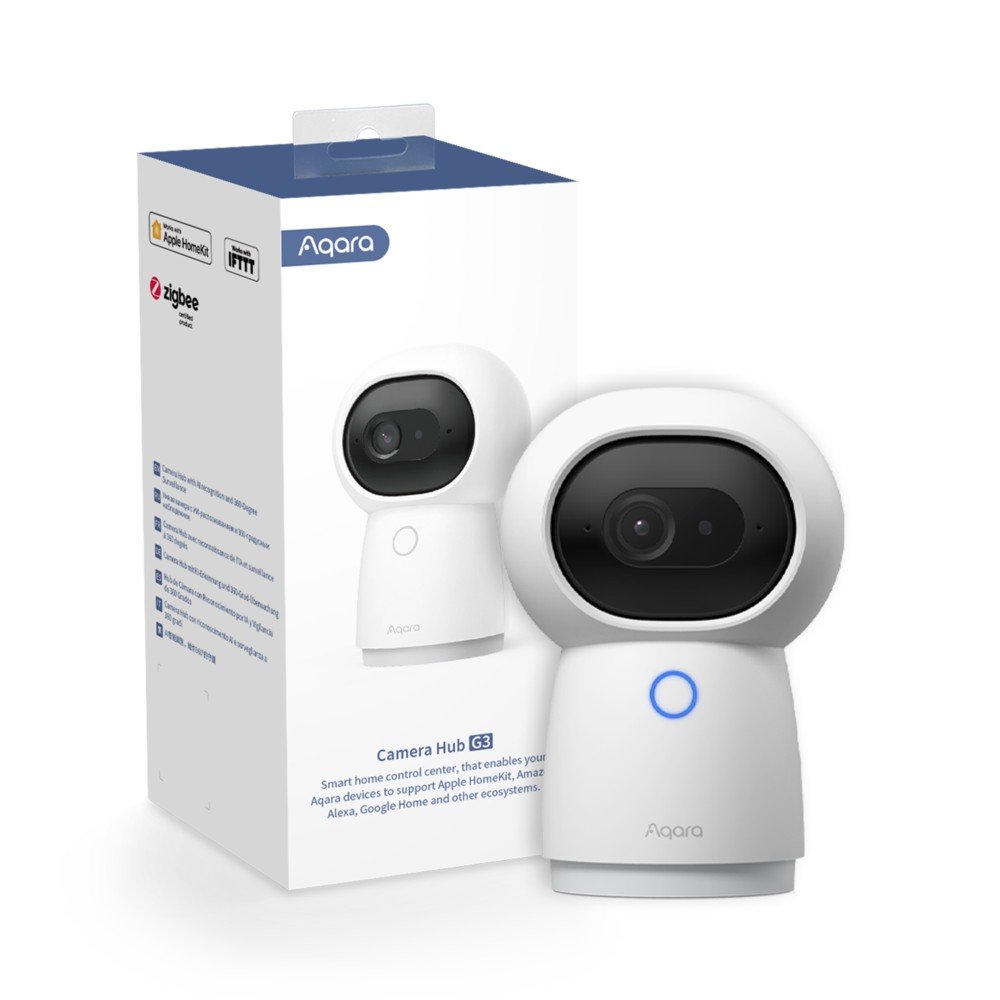 Aqara G3 Camera Hub Ip kamera 1296p, 360°, dvojpásmová, Zigbee 3.0