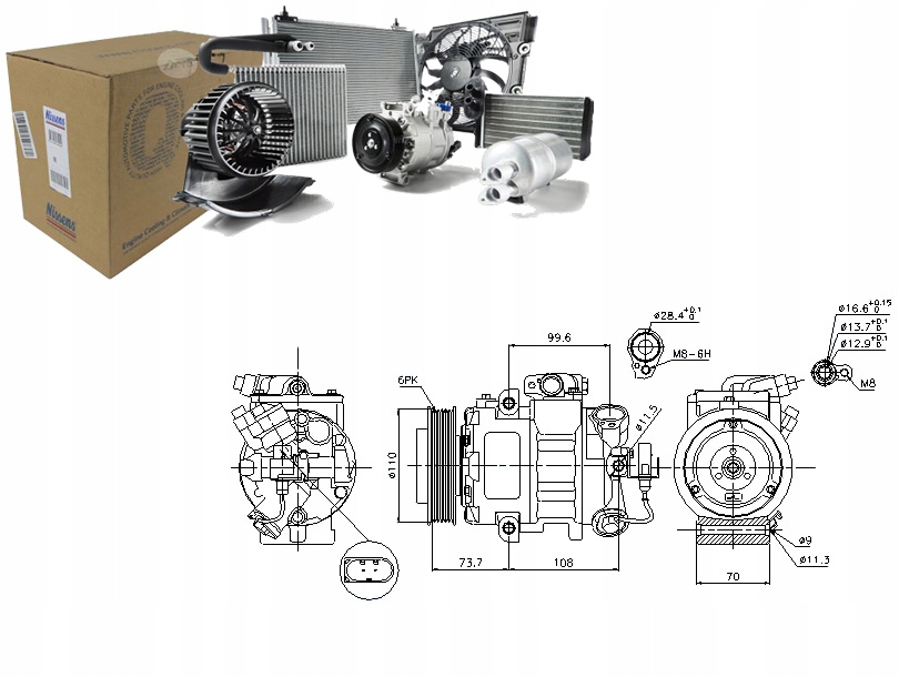 NIS89026 Kompresor Klimatizace Audi A2, Tt Asistent řidiče #33
