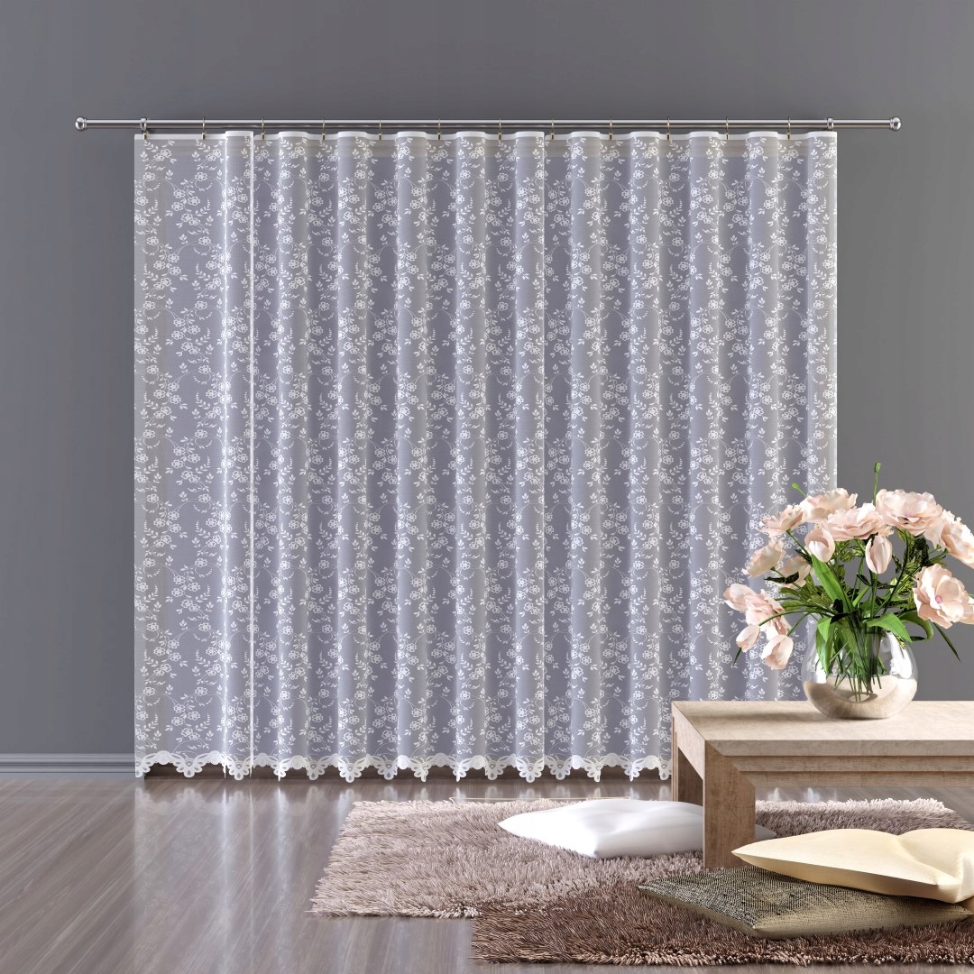 Mg Záclona 763/17 Bílá 250x240 cm Hotová S Páskou Skr