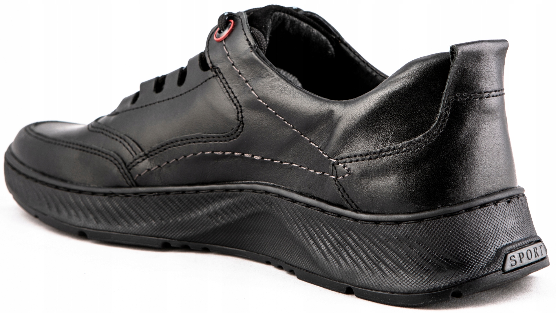 Buty męskie skórzane POLSKIE czarne 42 Kod producenta BUTY 922K CZ 42