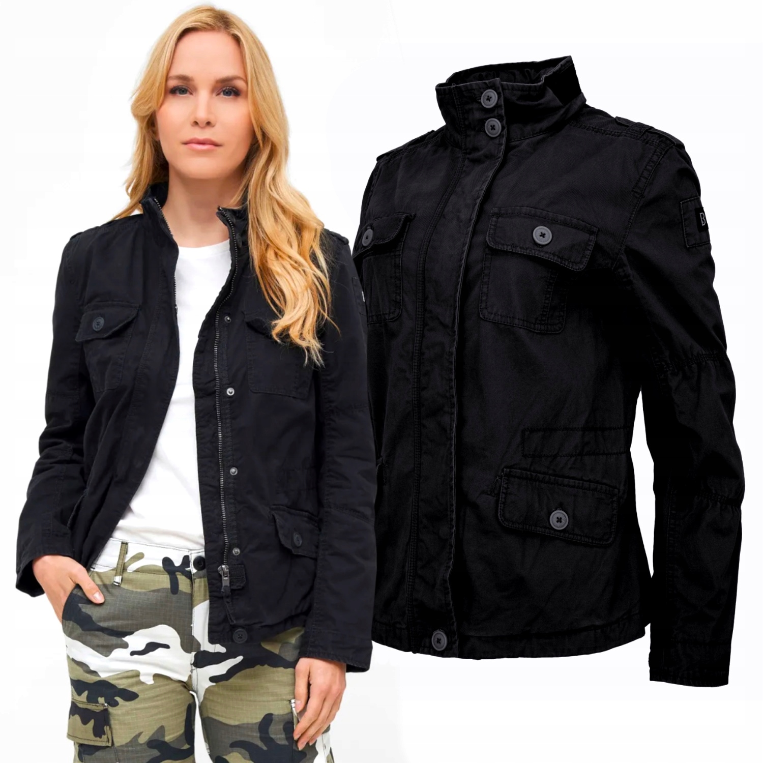 Dámská bunda Brandit Britannia Black Xs (32)