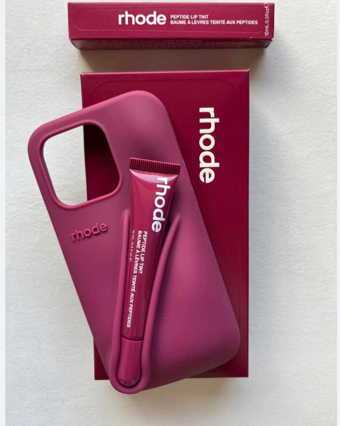 【全機種対応】rhode iPhoneケース lipcase raspberry 日本未入荷 正規品 保証付き 2025 ロード スキン RHODE SKIN