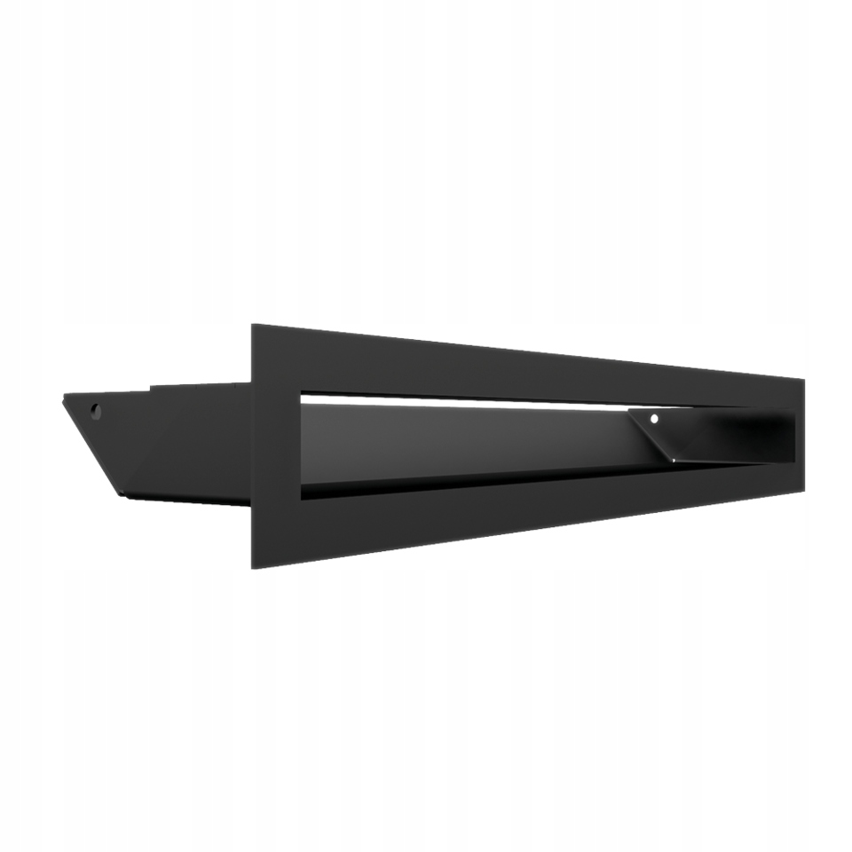 ventilační mřížka Luft 6x40 cm 60x400 mm černá, kovová, pevná