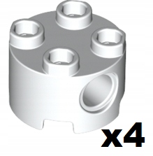 

Lego 17485 Brick Round 2x2 Biały 4 szt. Nowy