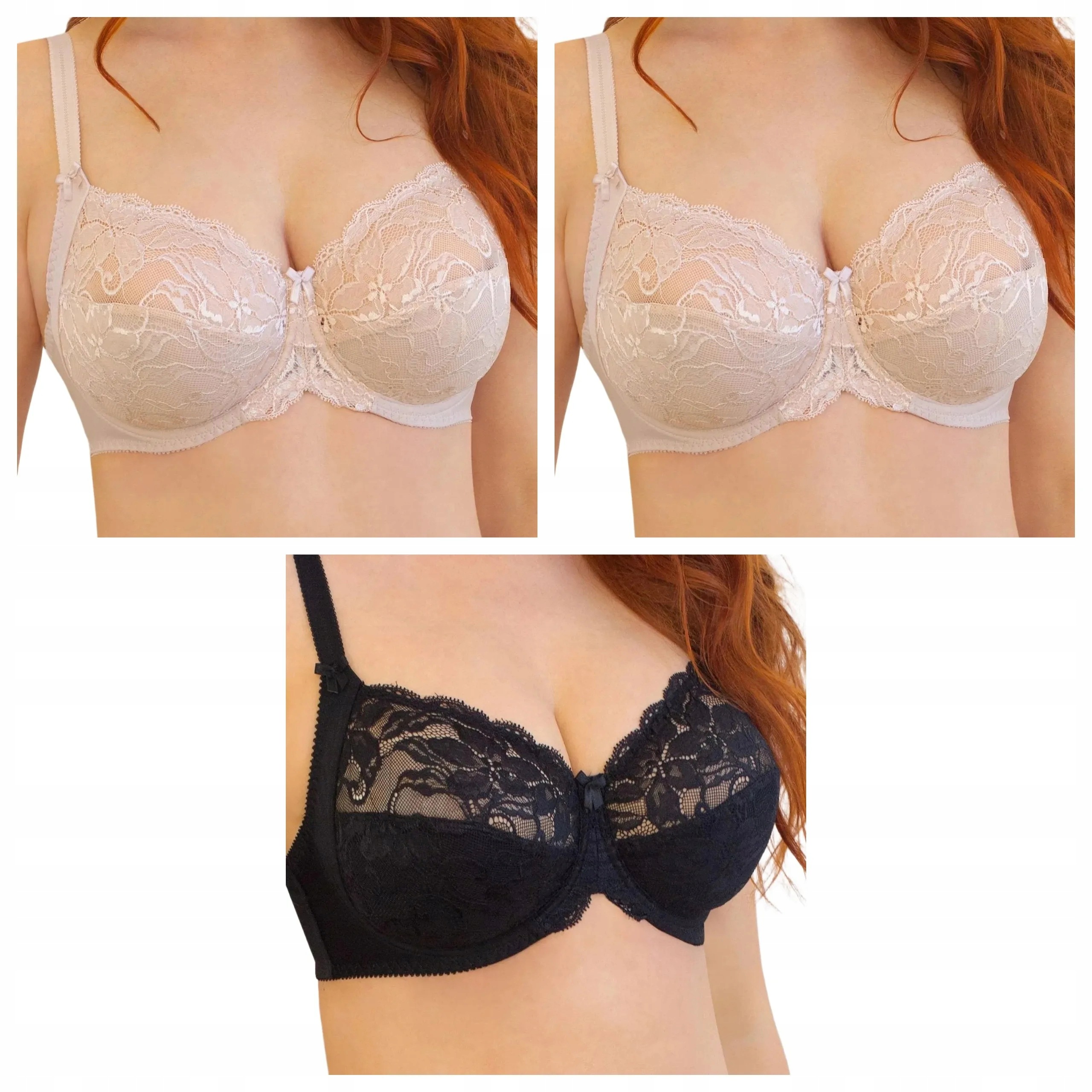 3x Podprsenka Kleo Miranda 340 2x pudrová růžová černá 90G
