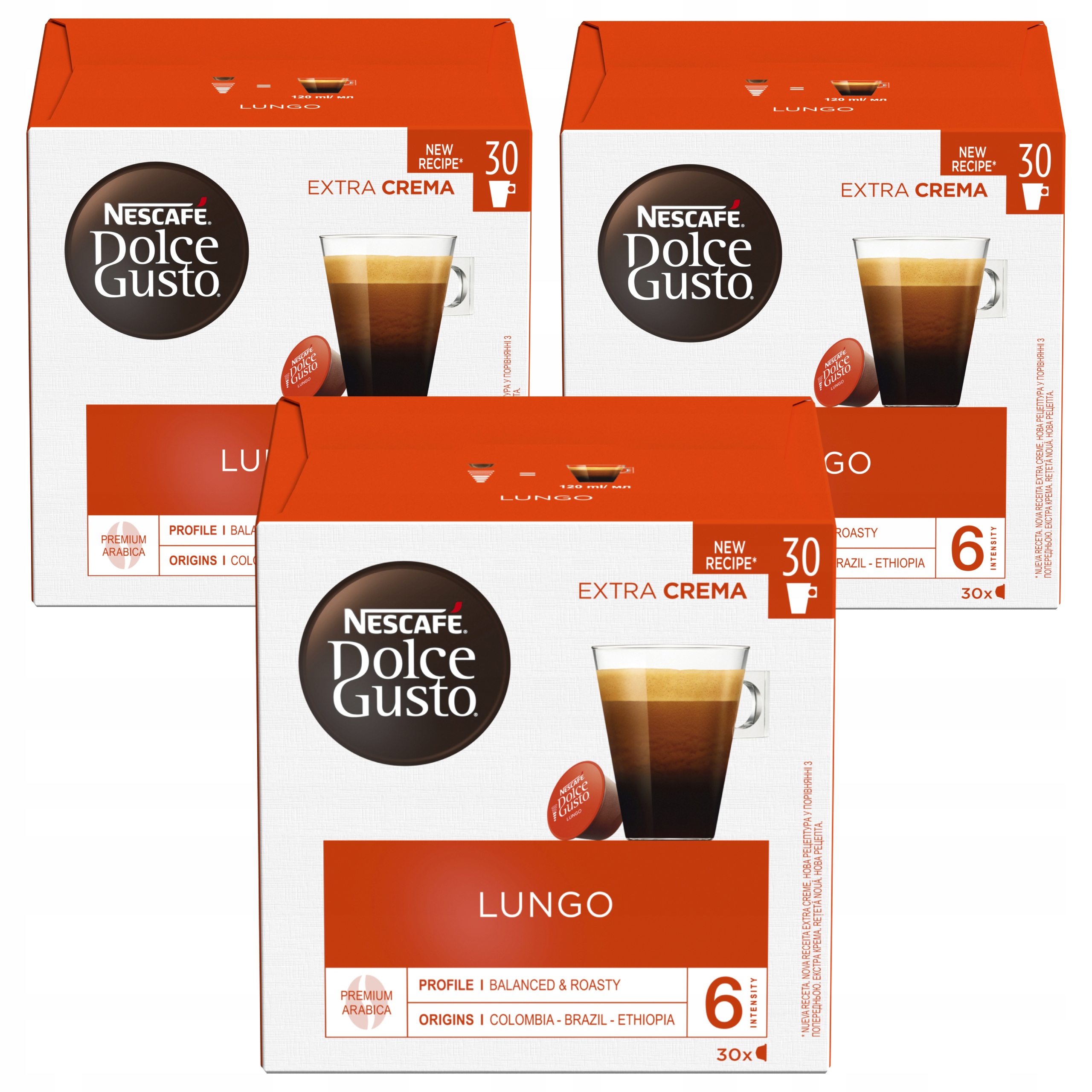 Kapsle Nescafe Dolce Gusto Lungo 3x30ks