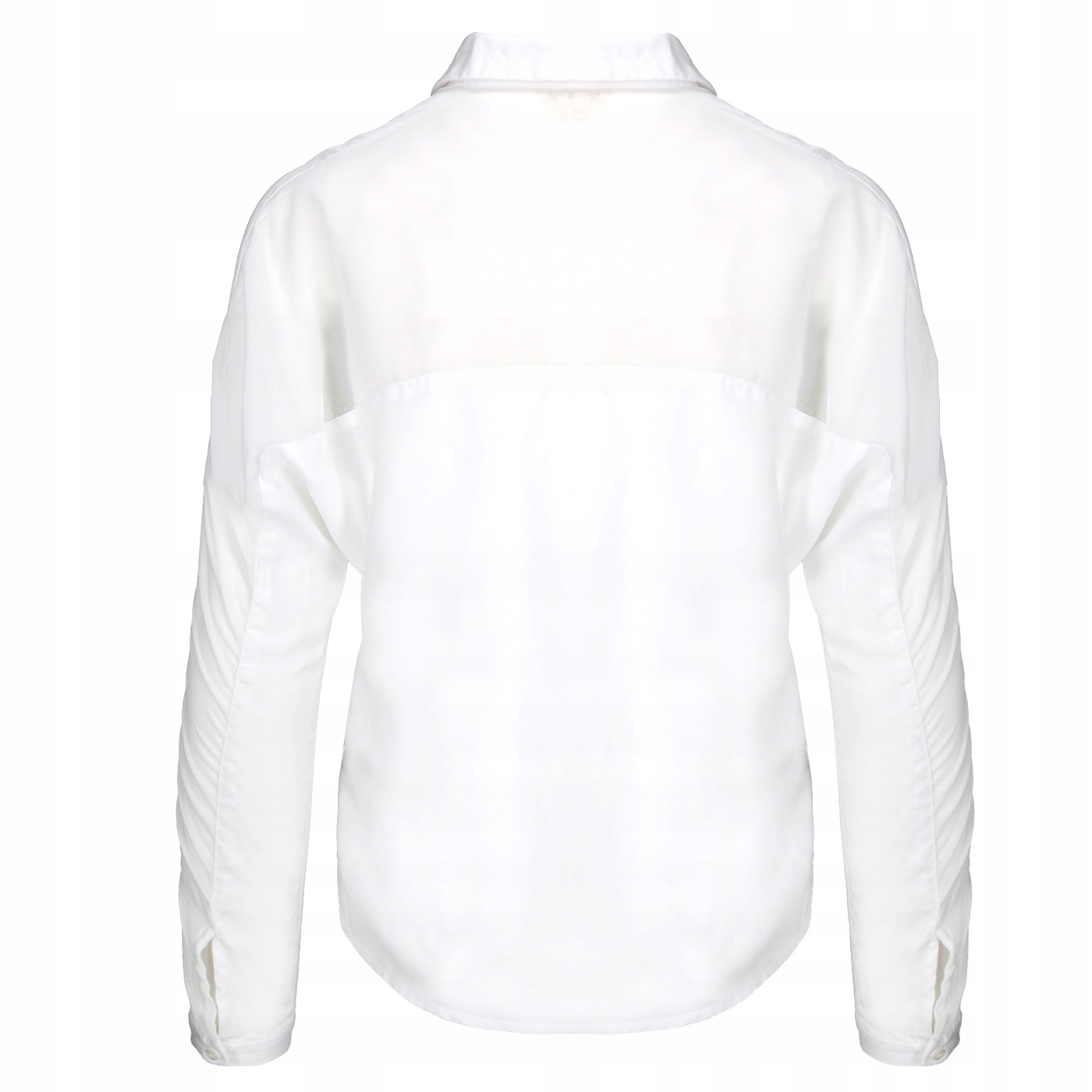 WRANGLER RELAXED SHIRT BIAŁA KOSZULA DAMSKA - L Dekolt kołnierzyk