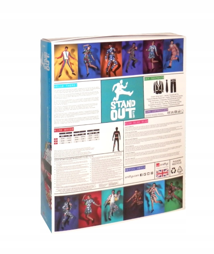 GARNITUR MĘSKI KOSTIUM KOMIKS SMIFFYS STRÓJ r. L Rozmiar L