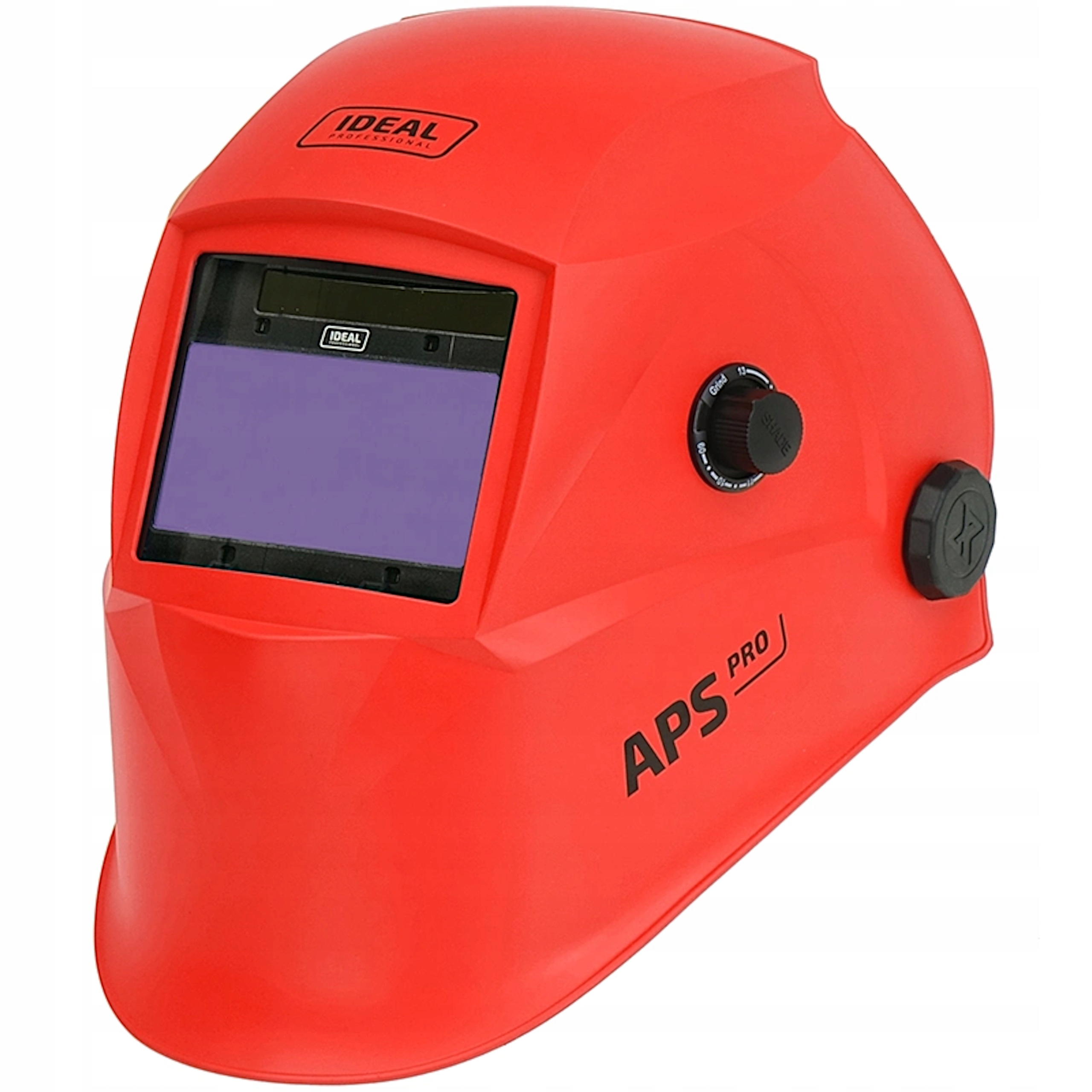 Automatická Svařovací Přilba Ideal Aps Pro 718G Červená Matt Truecolour