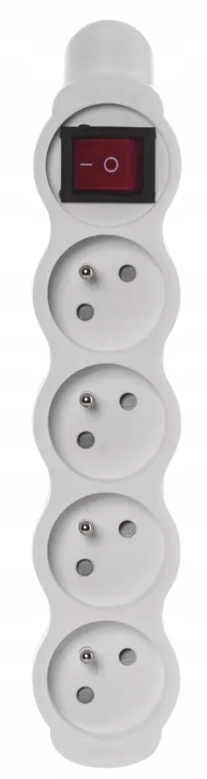 GNIAZDO PRZEDŁURZACZA PRZENOŚNE PODŁOGOWE 4 GNIAZDA WTYKOWE Z WYŁĄCZNIKIEM