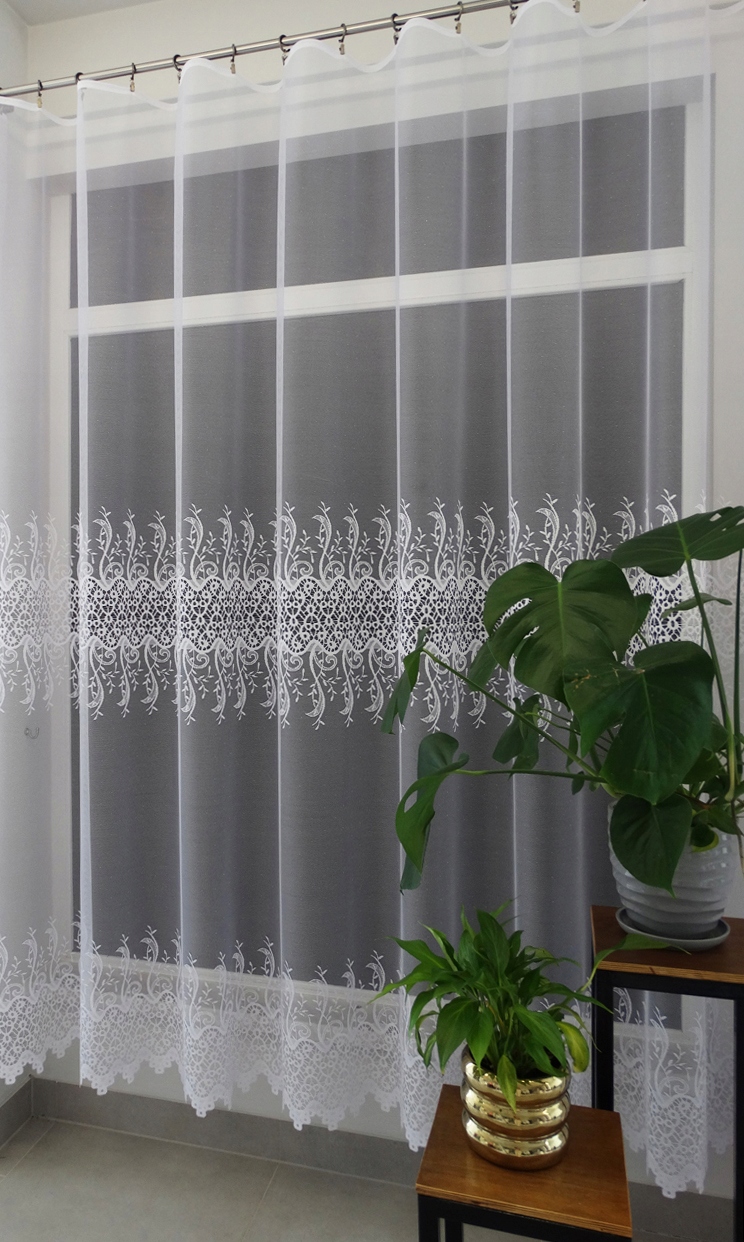 Mg Záclona žakár 30569 Bílá 350x250 cm hotová s páskou M