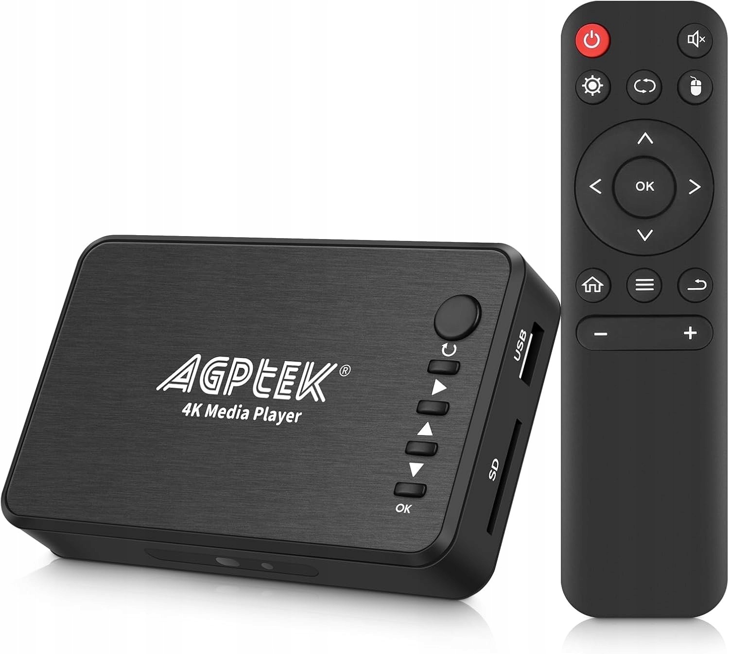 Mini Odtwarzacz Multimedialny Agptek Hd 1080P Hdmi Vga Av Karty Sd Pilot