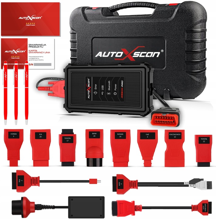 Tester Diagnostyczny AUTOxSCAN RS 900 PRO + ADAPTERY