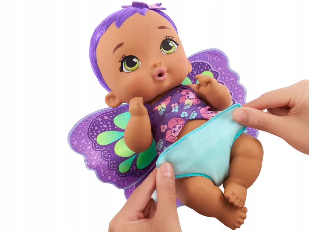 MY BABY GARDEN LALKA BOBAS MOTYLEK 30CM +AKCESORIA PIJE SIUSIA Marka Mattel