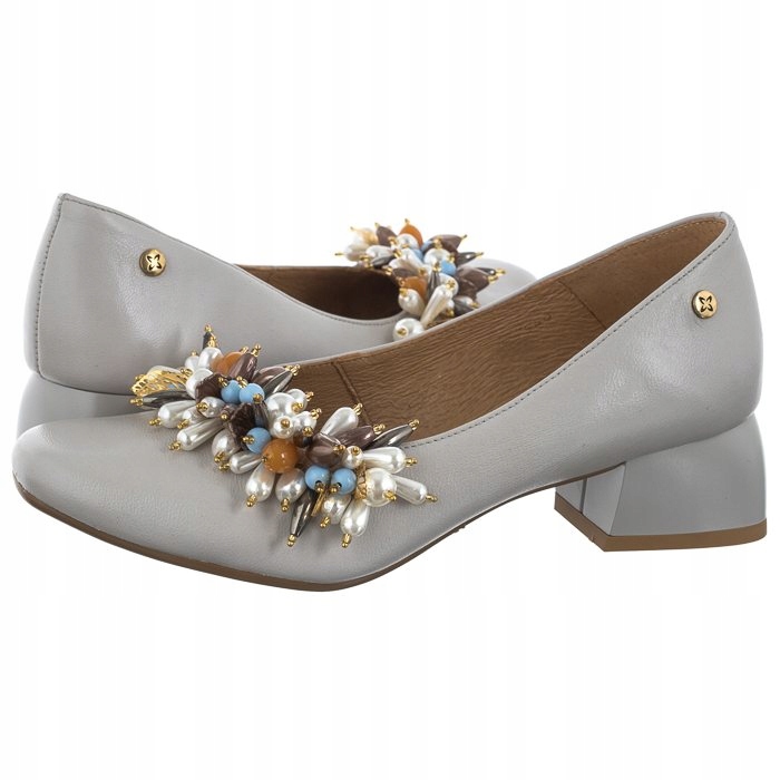 Buty Czółenka Damskie Maciejka Popielate 05979-03