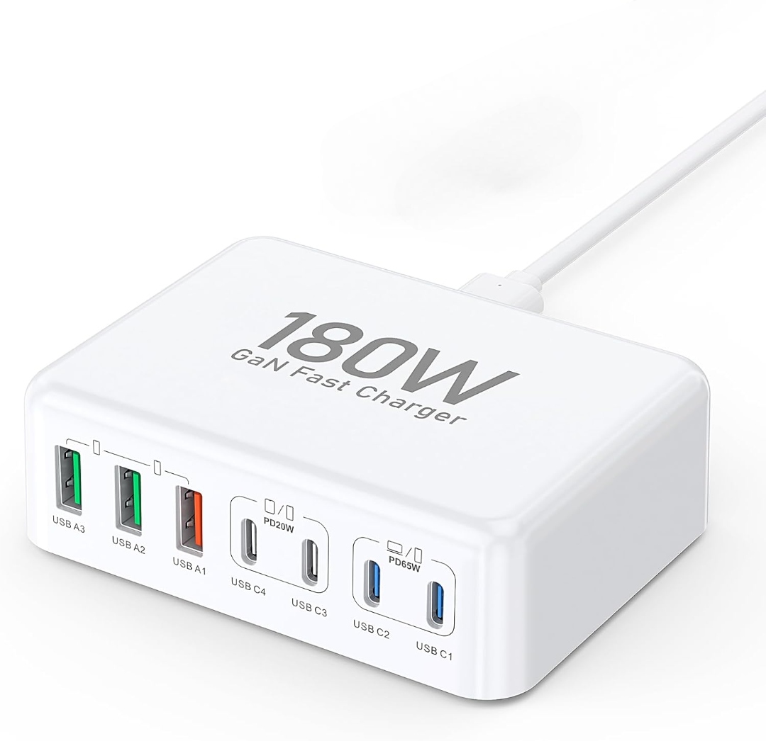 Ładowarka Stacja Ładująca Wieloportowa Voteen 7-PORTOWA Mocna 300W +kabel