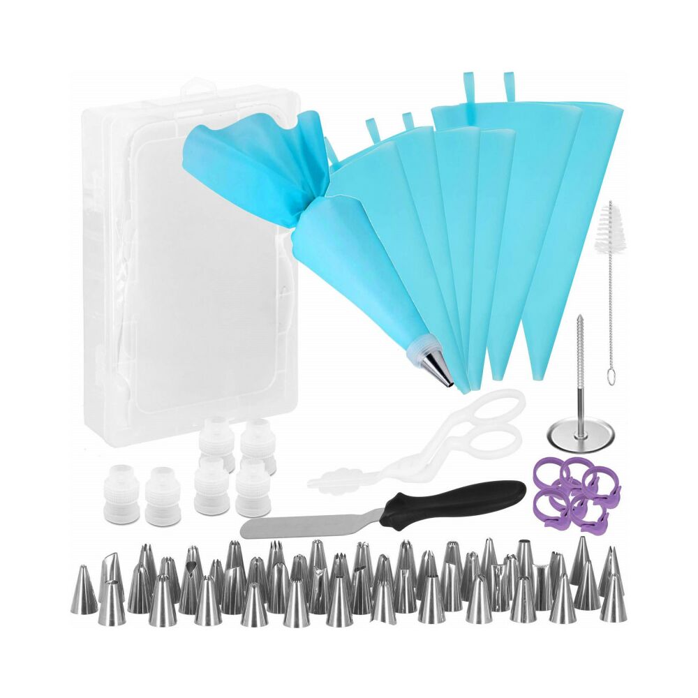 Levně Cukrářská sada na zdobení, 70-dílná, nerez Springos Decora