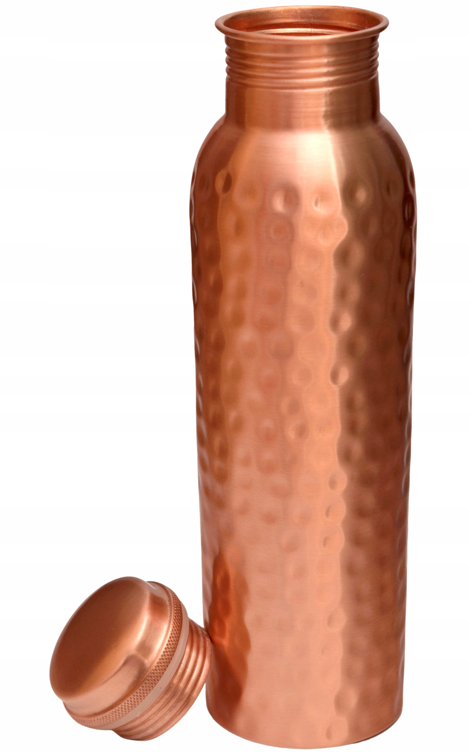 ANTYBAKTERYJNA BUTELKA MIEDZIANA 1L MŁOTKOWANA