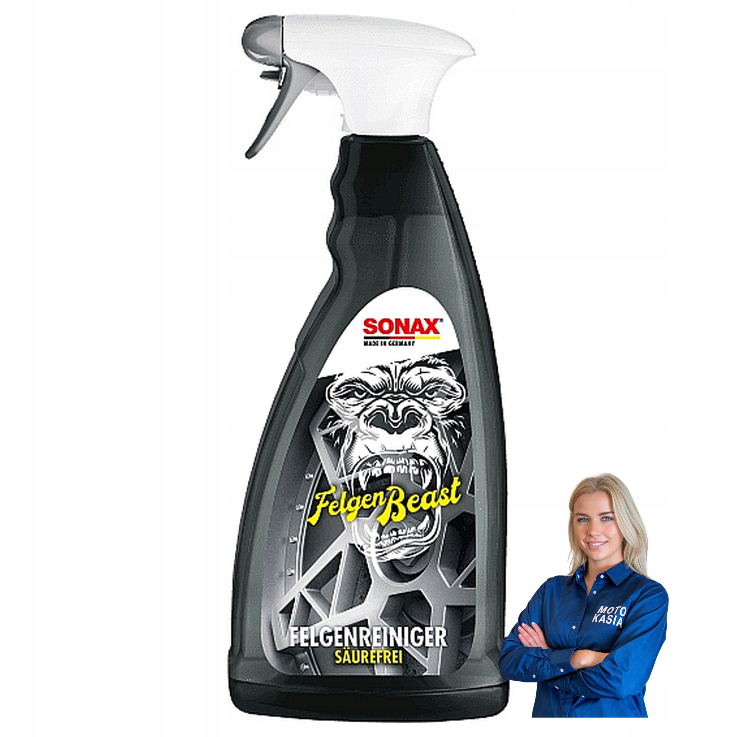 Płyn do mycia felg Sonax Felgen Beast bezkwasowy czyszczenie kół auta 1L