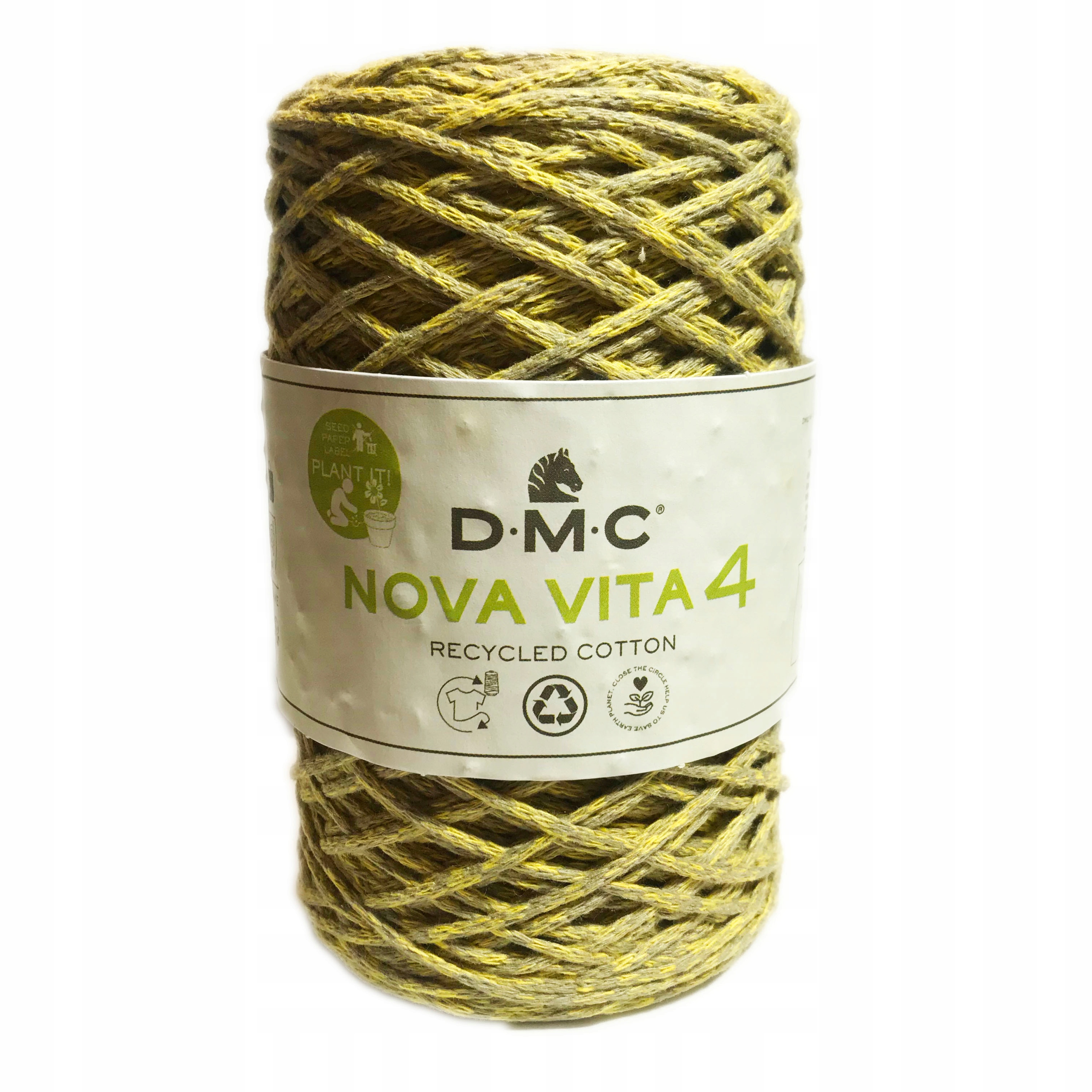 Sznurek DMC Nova Vita 4 250g 200m żółte108