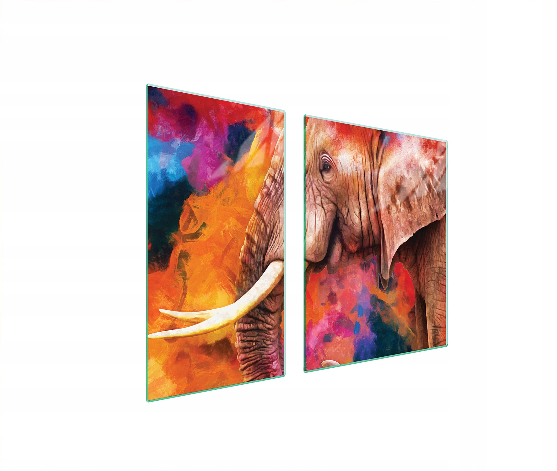 Skleněná Ochranná Deska Na Sporák 90x52 Slon Tvrzené Sklo