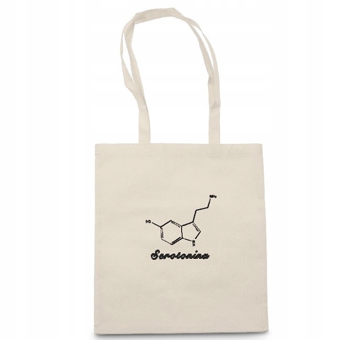 

Torba bawełniana ecru Serotonina Szczęście nastrój