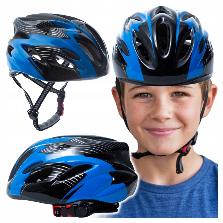 Kask Rowerowy dla Chłopca Dziecka na Rower Mtb Szosowy Hulajnogę 48-55cm