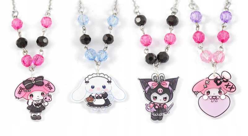 wisiorek KUROMI PASTEL LOLITA goth gothic lolita scene emo core gotycki Kamień Bez kamienia