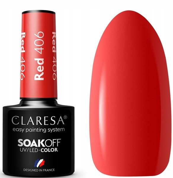 

Claresa Lakier Hybrydowy Red 406