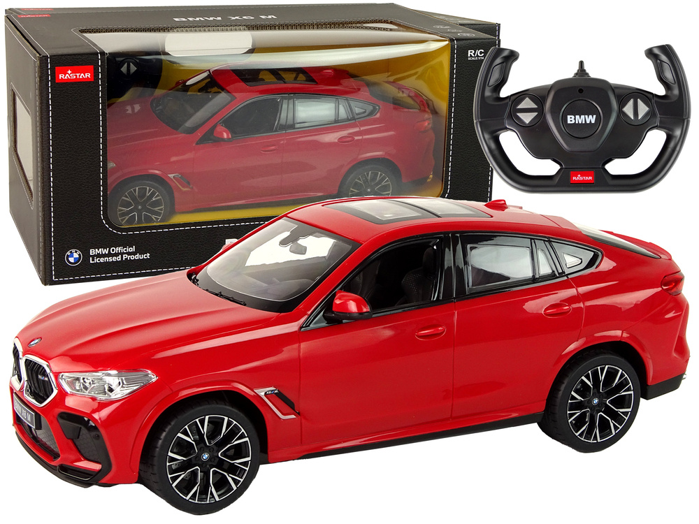 Auto Samochód Zdalnie Sterowany Rc Bmw X6 Rastar Pilot Czerwone 1:14