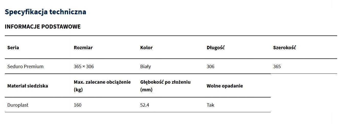 EXCELLENT SEDURO PREMIUM siedzisko prysznicowe Marka Excellent