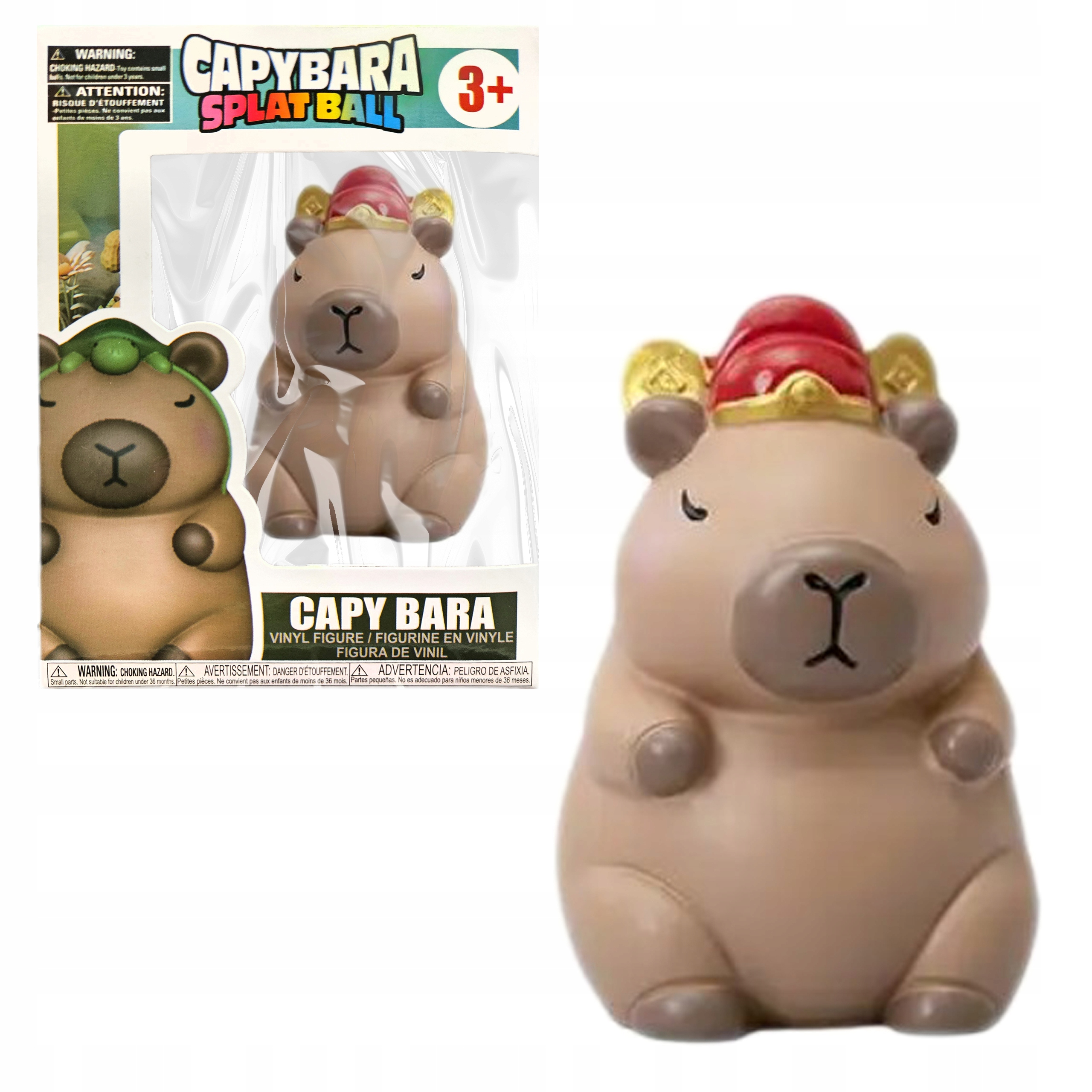 FIGURKA KOLEKCJONERSKA KAPIBARA ZABAWKA CAPYBARA KORONA 8 cm
